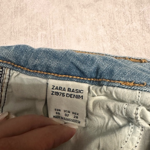 Zara denim pants, light blue - Picture 3 of 4